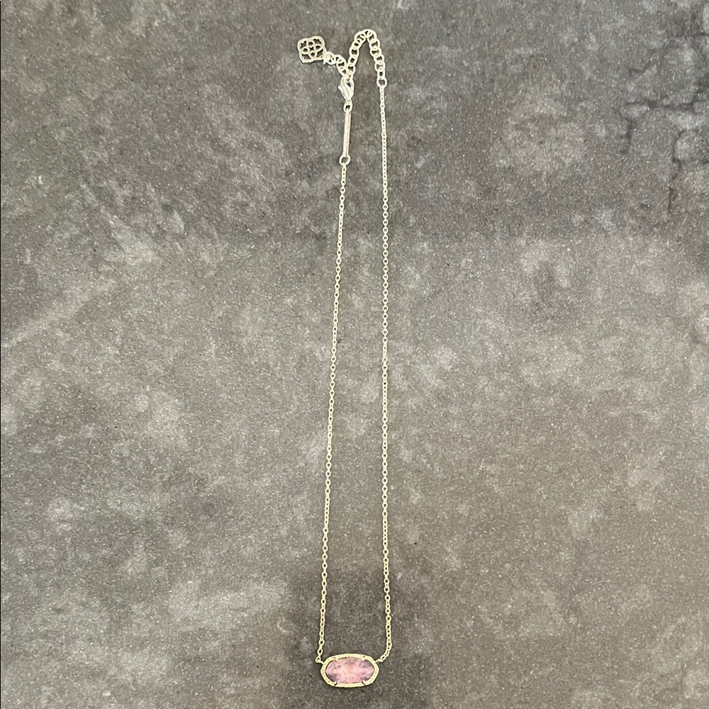 Kendra Scott Elisa Amethyst Pendant